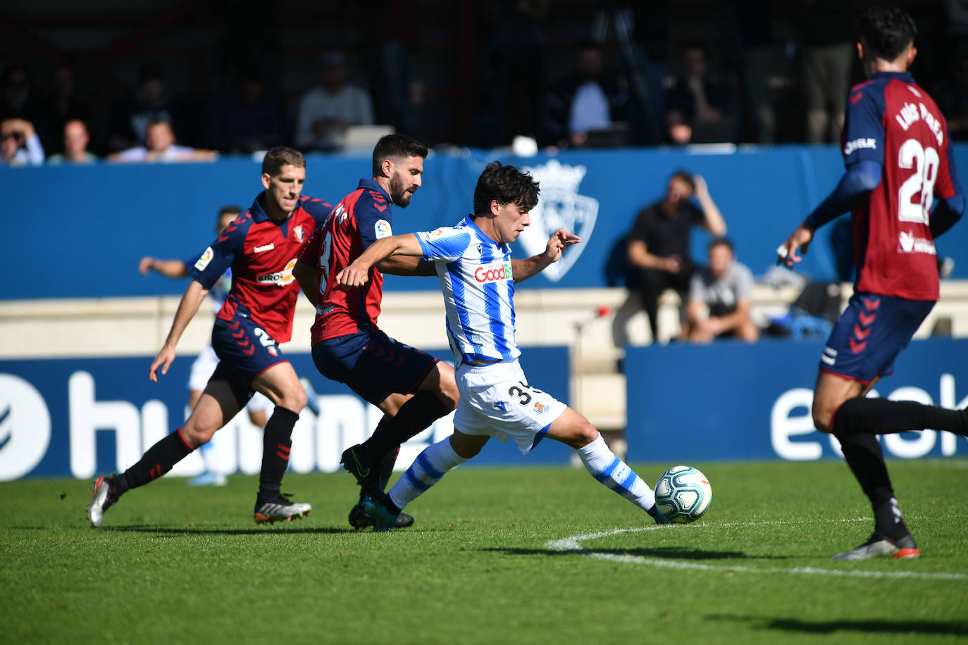 Las mejores imágenes del partido amistoso disputado por Real y Osasuna en Tajonar