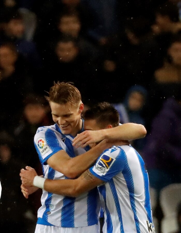 La Real Sociedad vence 4-1 al Eibar en el Reale Arena. 