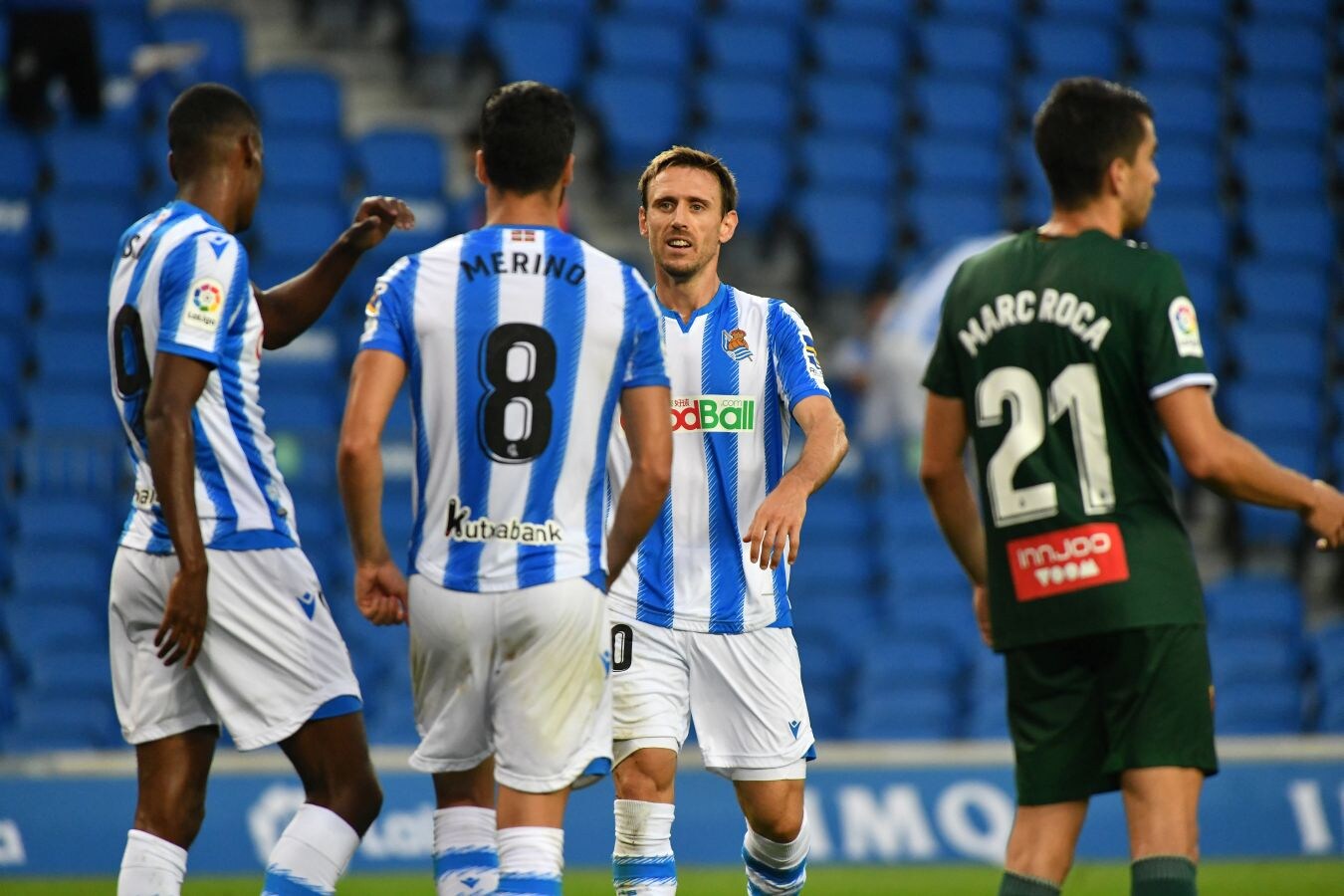 La Real Sociedad ha ganado su primer partido tras la vuelta de la Liga después de remontar a un Espanyol que se había adelantado en el marcador.