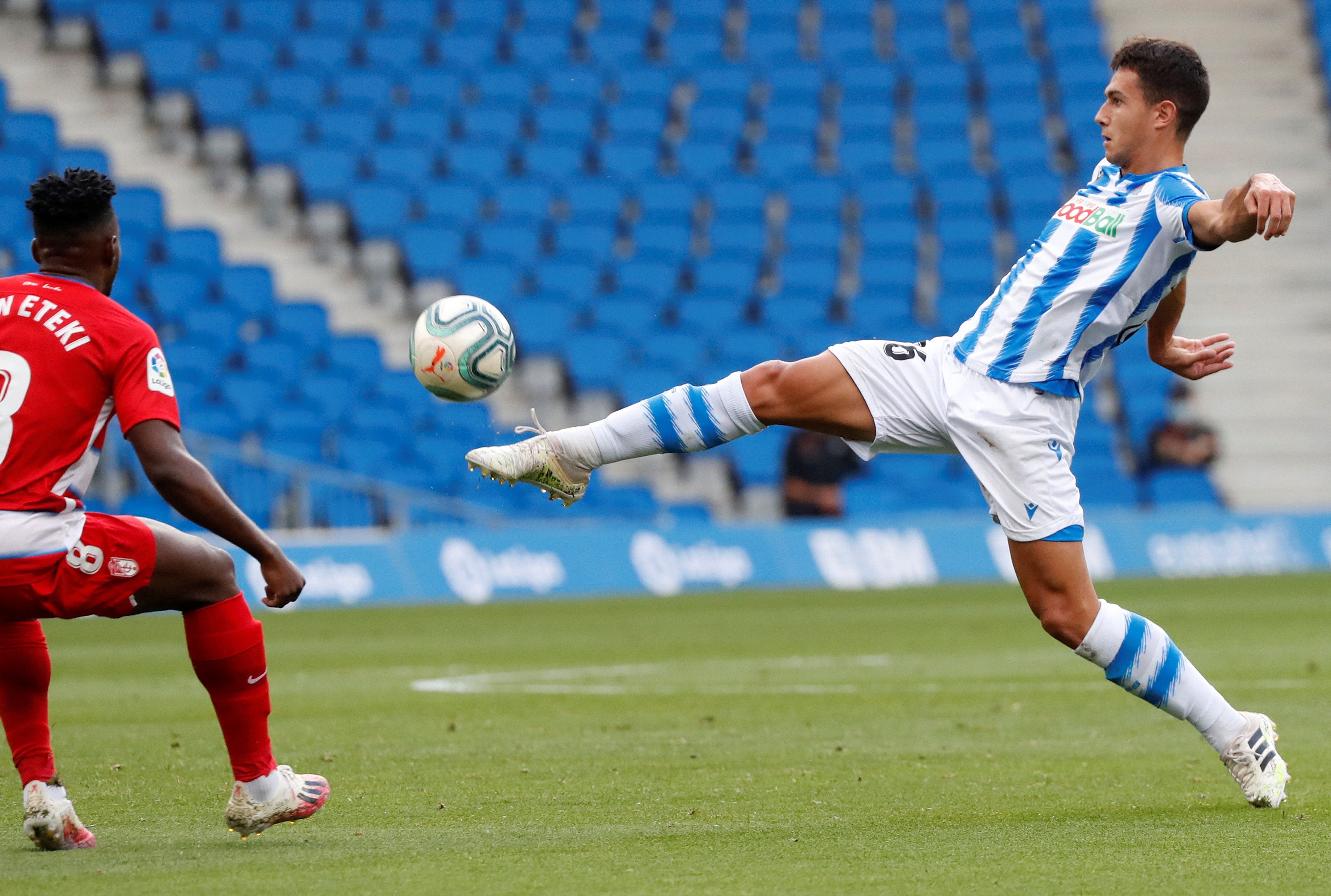 Las imágenes del encuentro disputado entre la Real Sociedad y el Granada en Anoeta