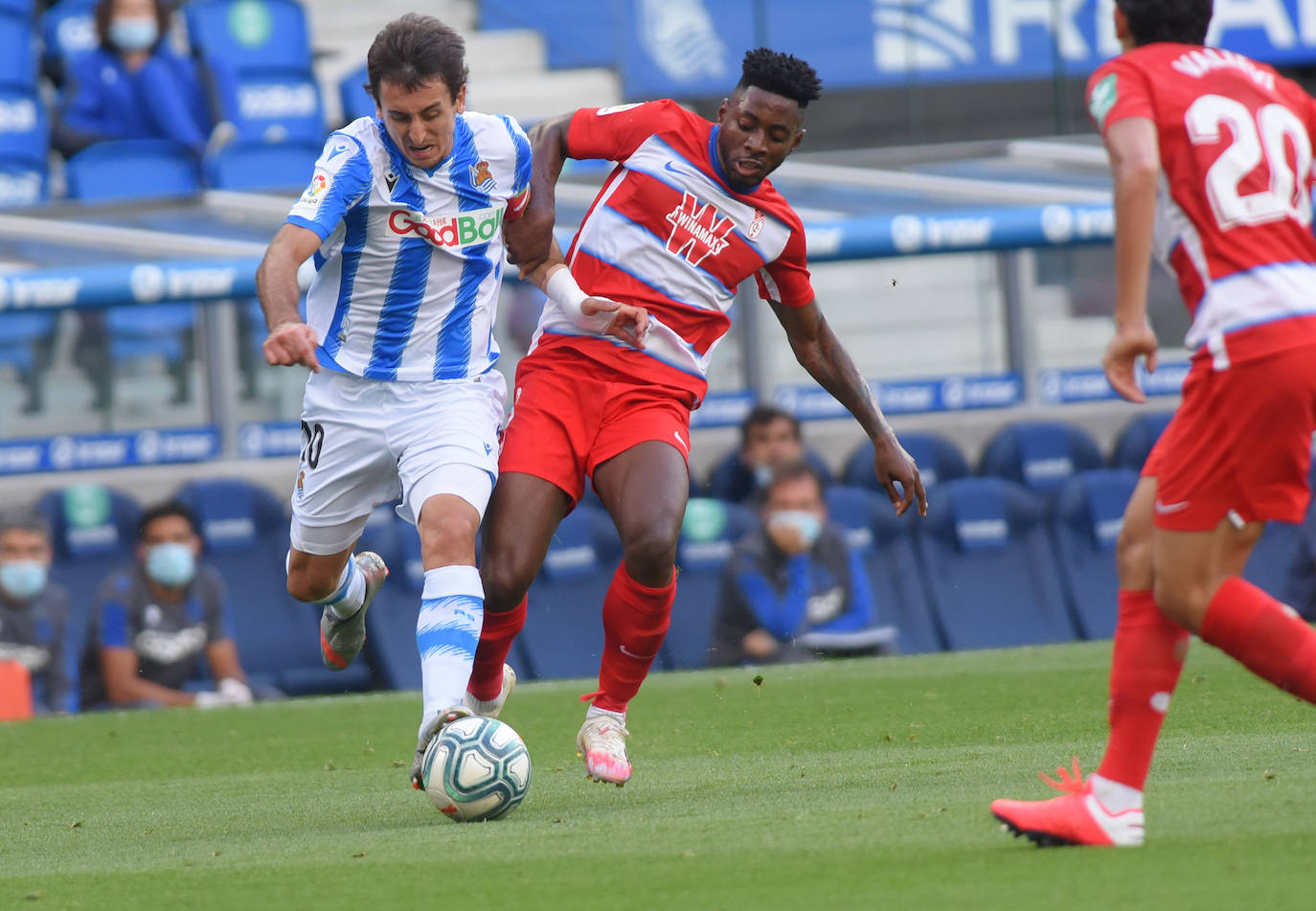 Las imágenes del encuentro disputado entre la Real Sociedad y el Granada en Anoeta