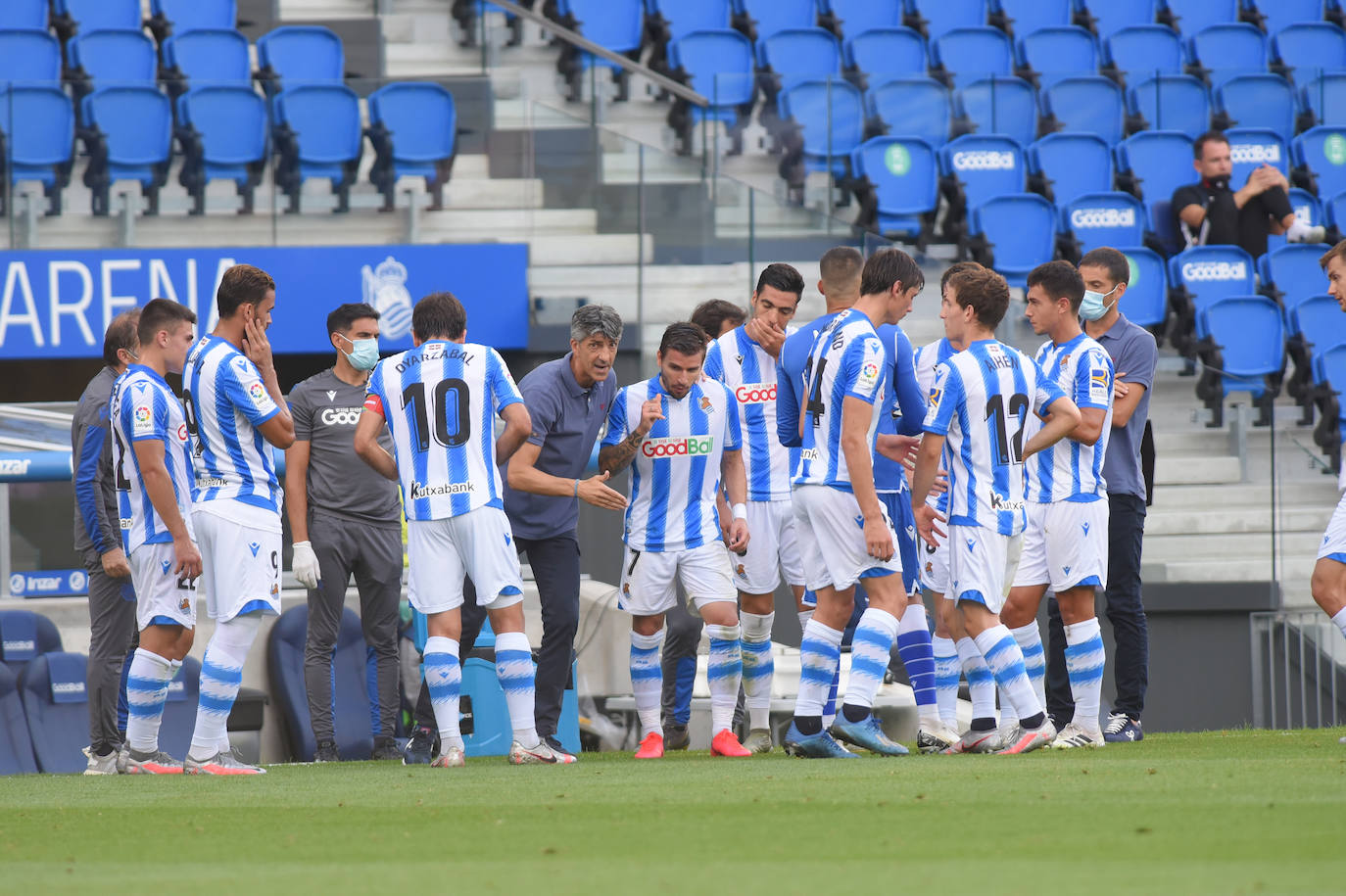 Las imágenes del encuentro disputado entre la Real Sociedad y el Granada en Anoeta