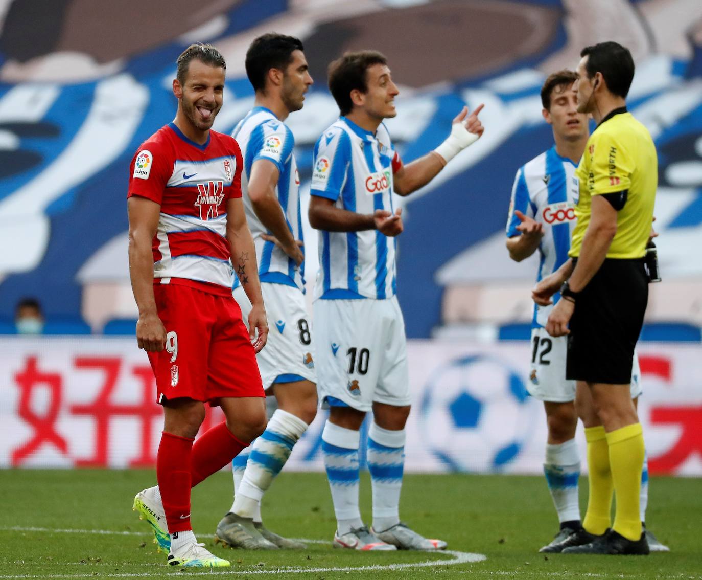 Las imágenes del encuentro disputado entre la Real Sociedad y el Granada en Anoeta