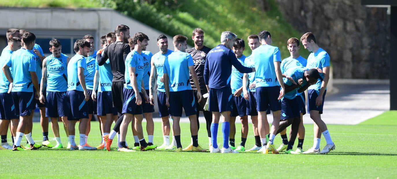Fotos: Entrenamiento de la Real Sociedad en Zubieta 