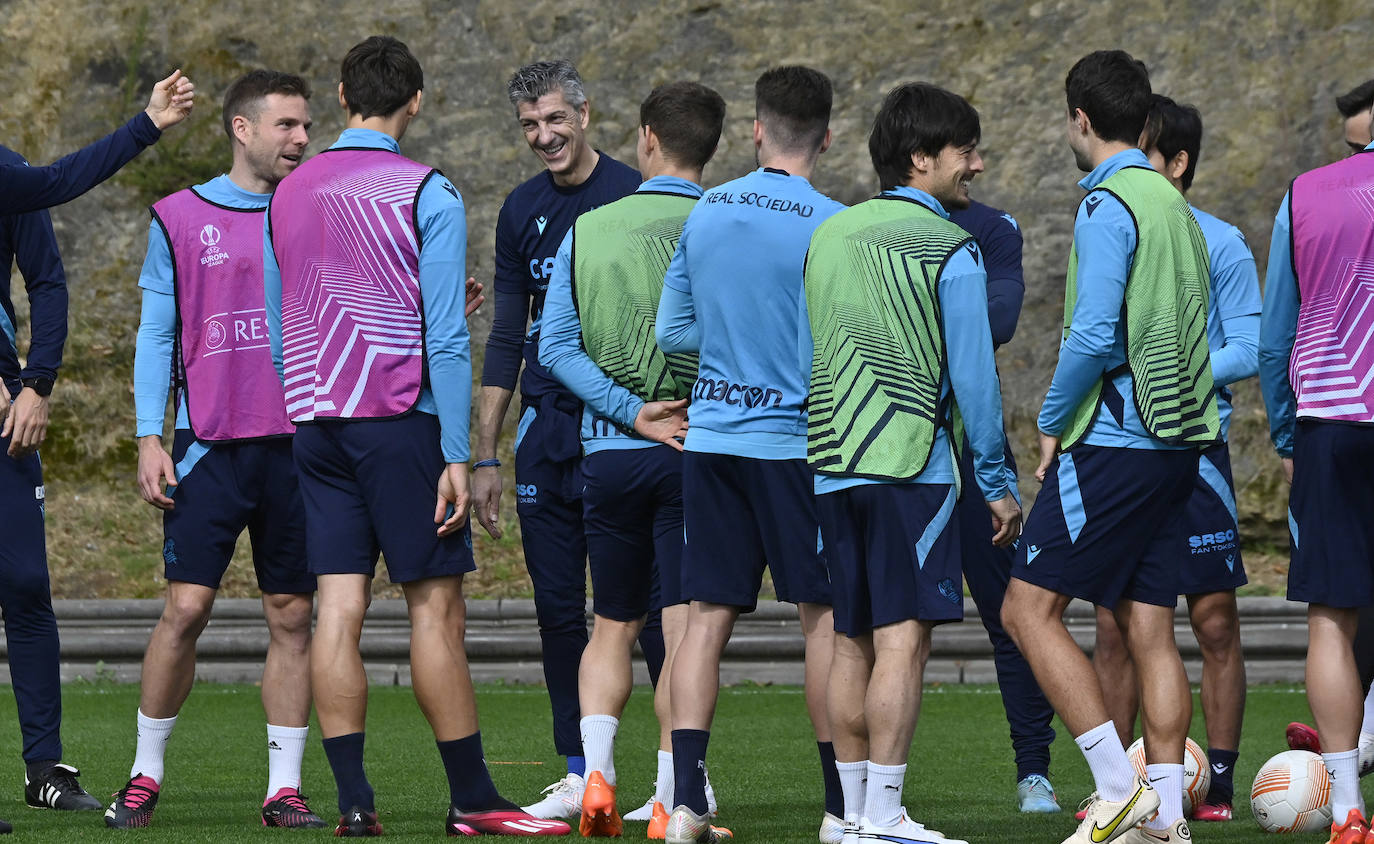 Las mejores imágenes del entrenamiento de la Real Sociedad