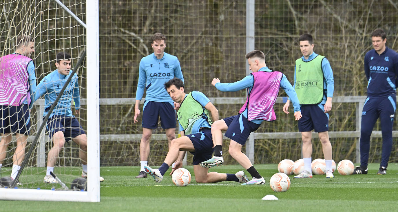 Las mejores imágenes del entrenamiento de la Real Sociedad
