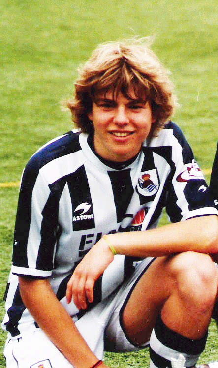 2007: Illarramendi en la época de cadetes con la camiseta de la Real Sociedad
