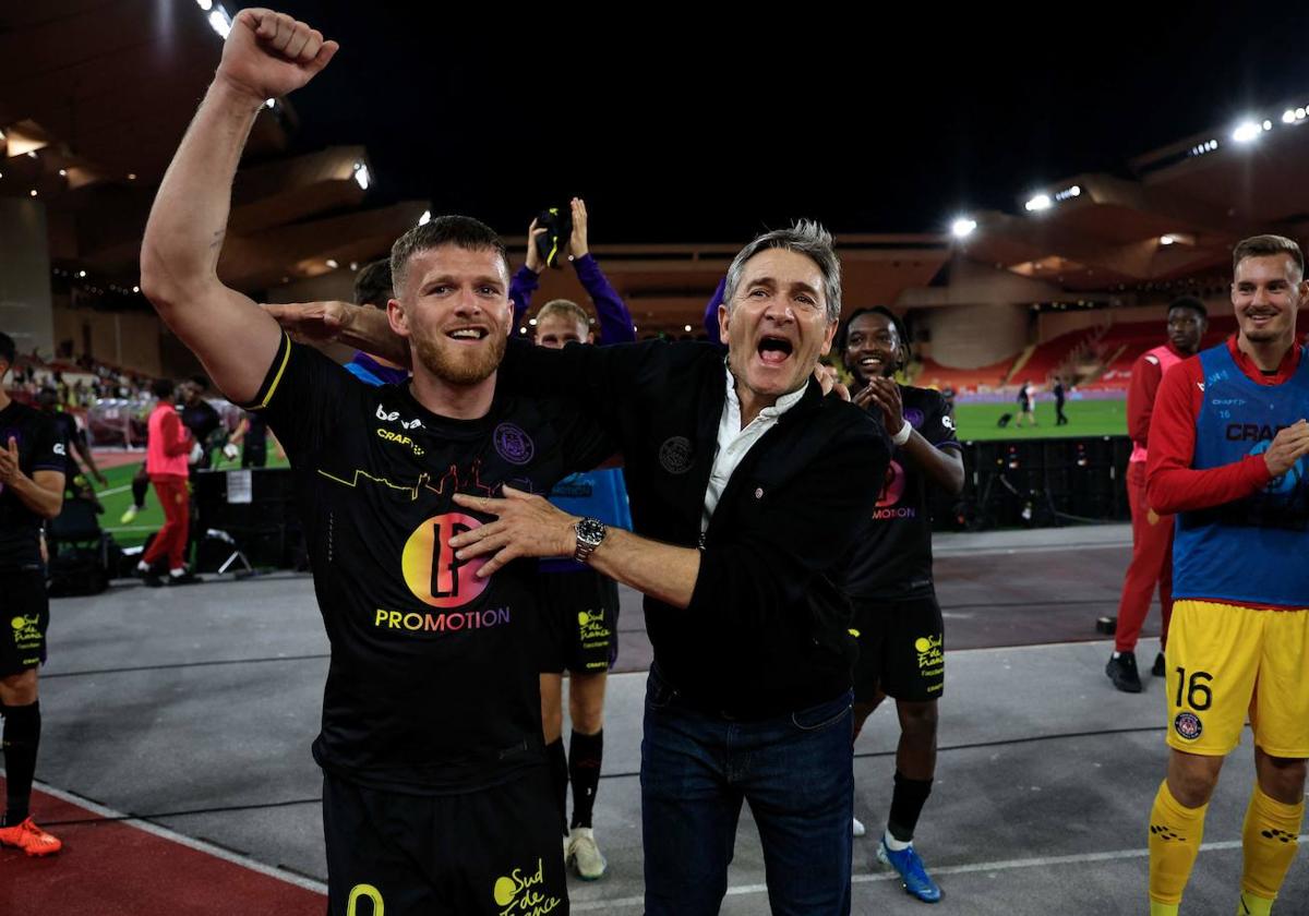 Montanier, tras ganar la Copa de Francia el mes pasado con el Toulouse.