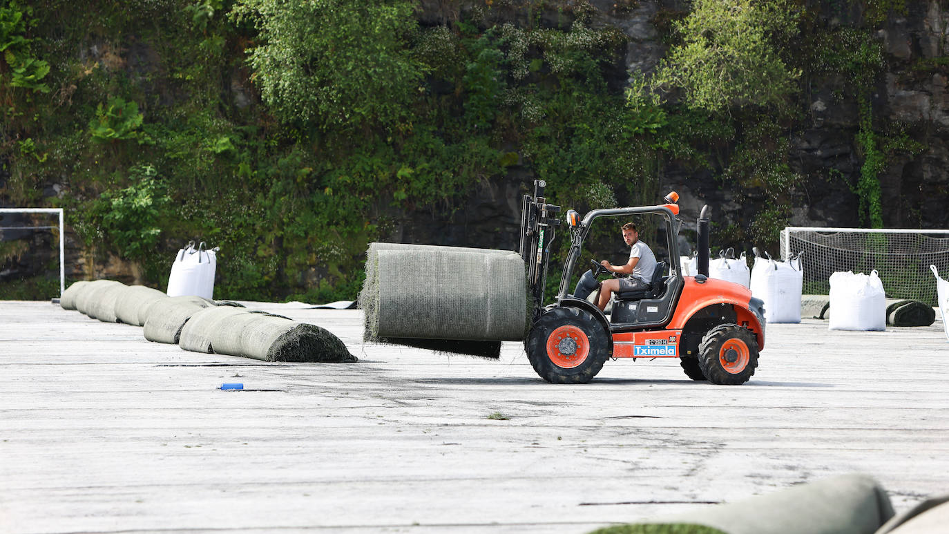 Zubieta &#039;patas arriba&#039; para reanudar los trabajos de reforma