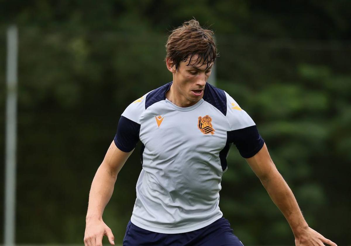 Le Normand durante el entrenamiento de este miércoles