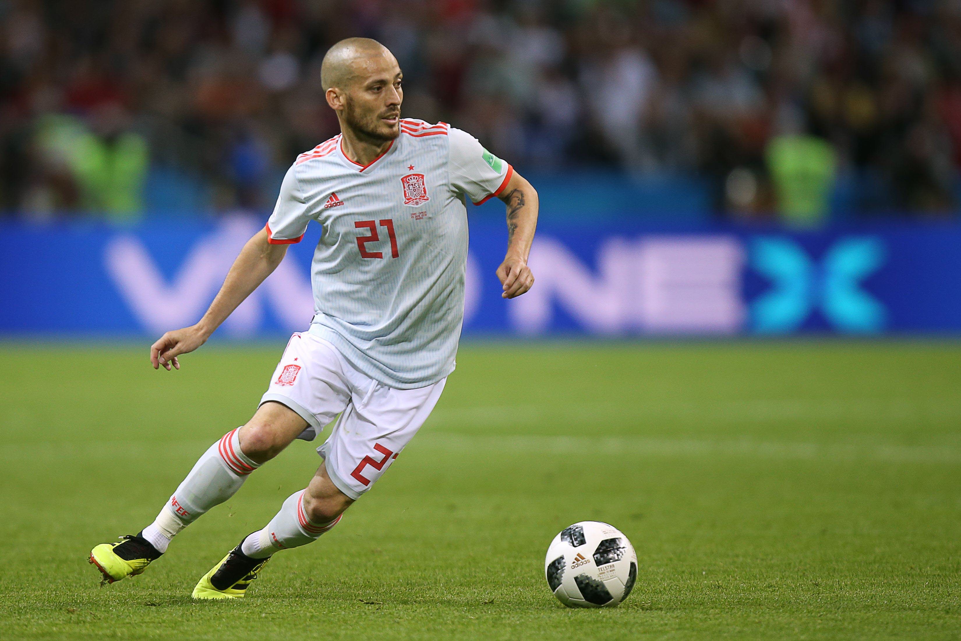 2018 | David Silva durante el Mundia de Rusia durante un encuentro entre España y Rusia