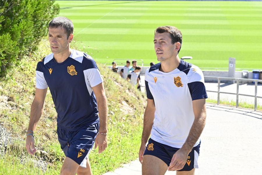 El entrenamiento de la Real, en imágenes