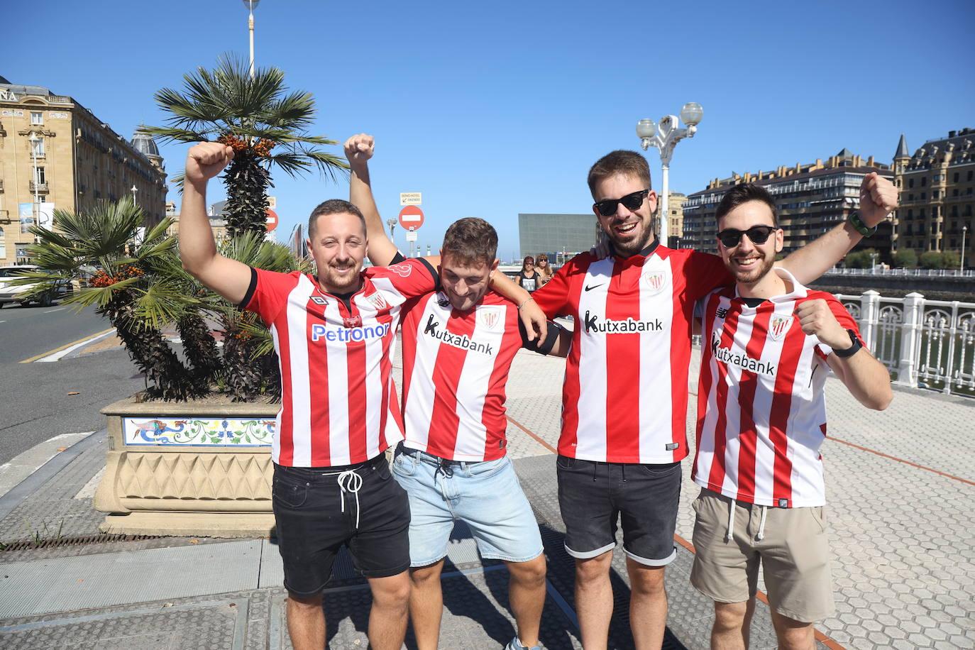 Ambiente magnífico en la previa del Real Sociedad-Athletic