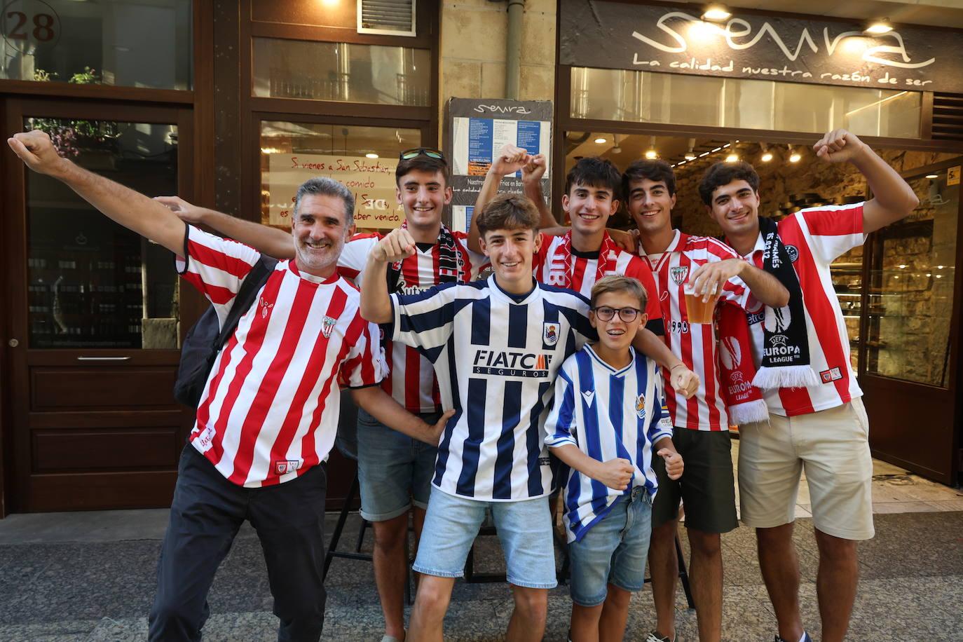 Ambiente magnífico en la previa del Real Sociedad-Athletic