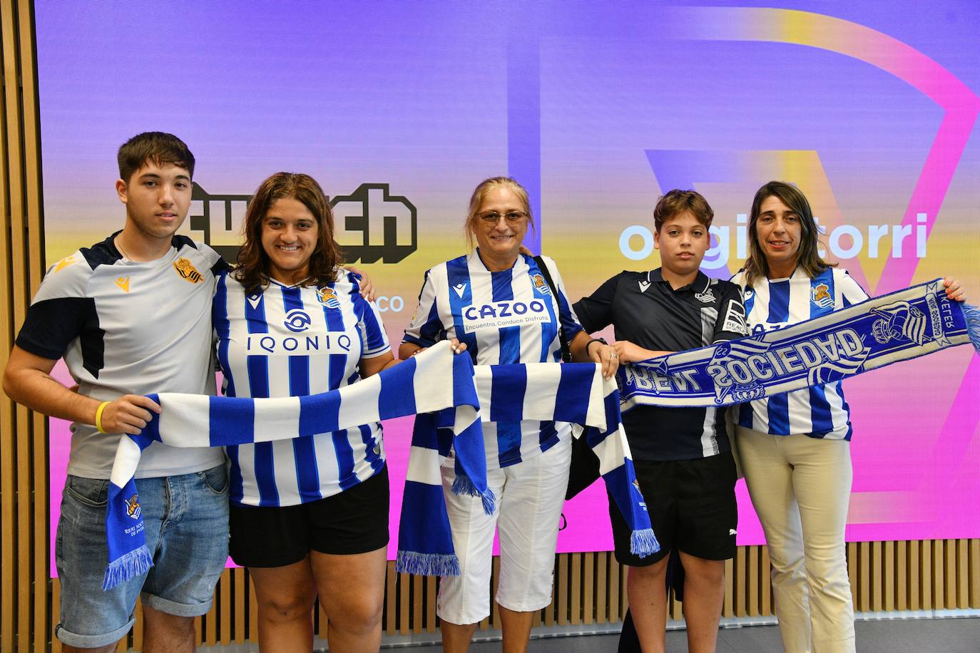 Alain Durán, Naiara Sagastume, Lourdes Iglesias, Lucas Durán y Nerea Sagastume