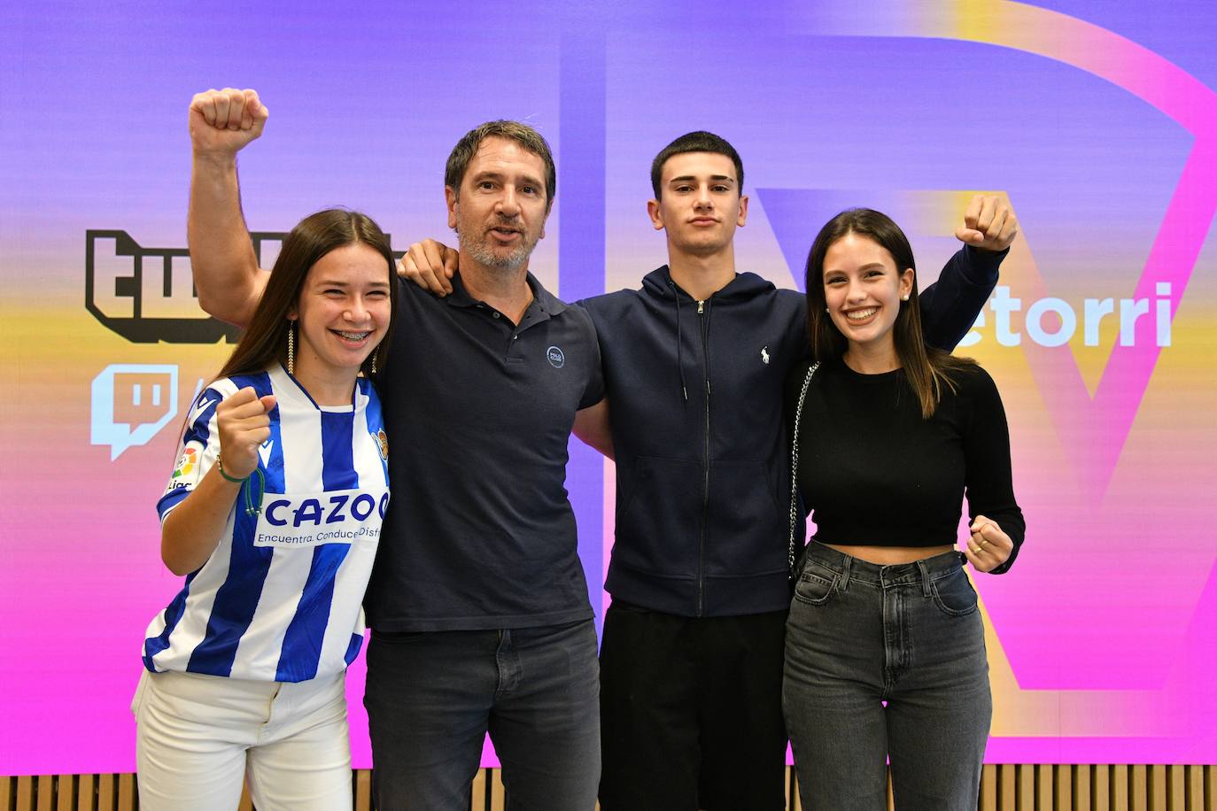 Maddi López, AItor López Rekarte, Beñat López y Lucía Magro 
