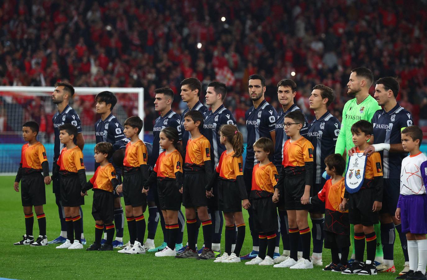 Las mejores imágenes del Benfica-Real Sociedad