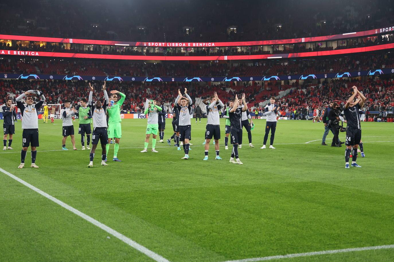 Las mejores imágenes del Benfica-Real Sociedad