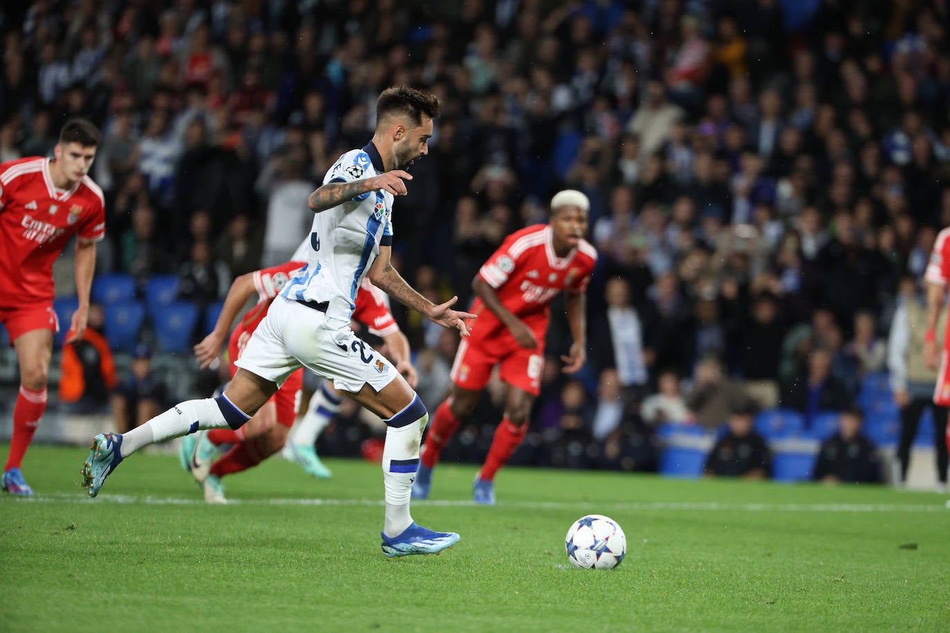 La mejores imágenes del Real Sociedad - Benfica