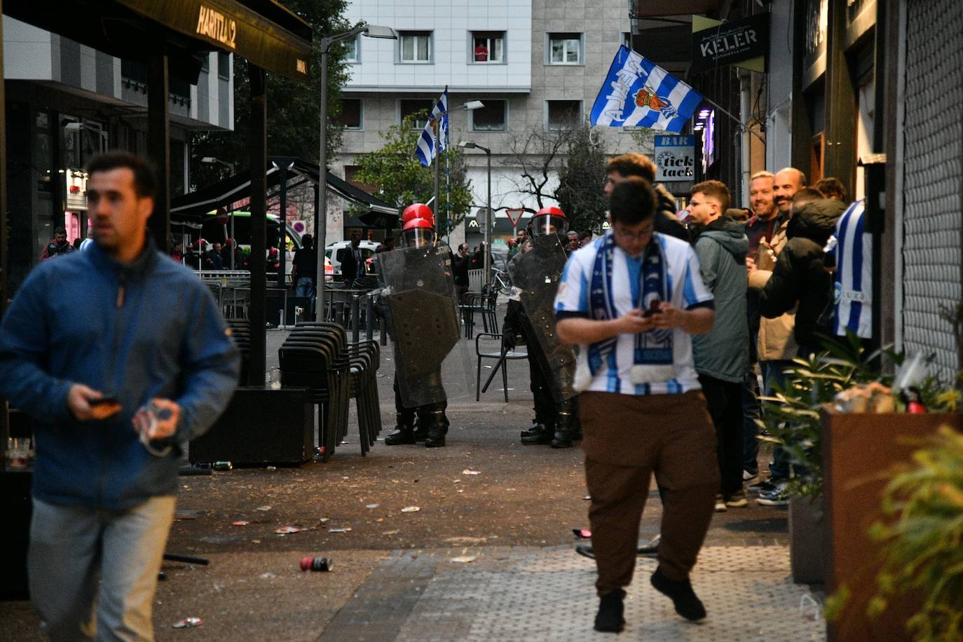 Las imágenes de los incidentes
