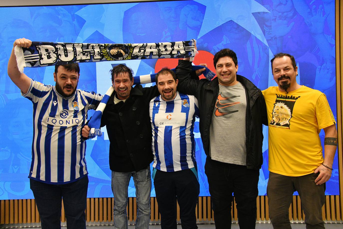 Ander Mendizabal, Joxean Jaca, Iñaki Larburu, Aritz Larburu y Albert.