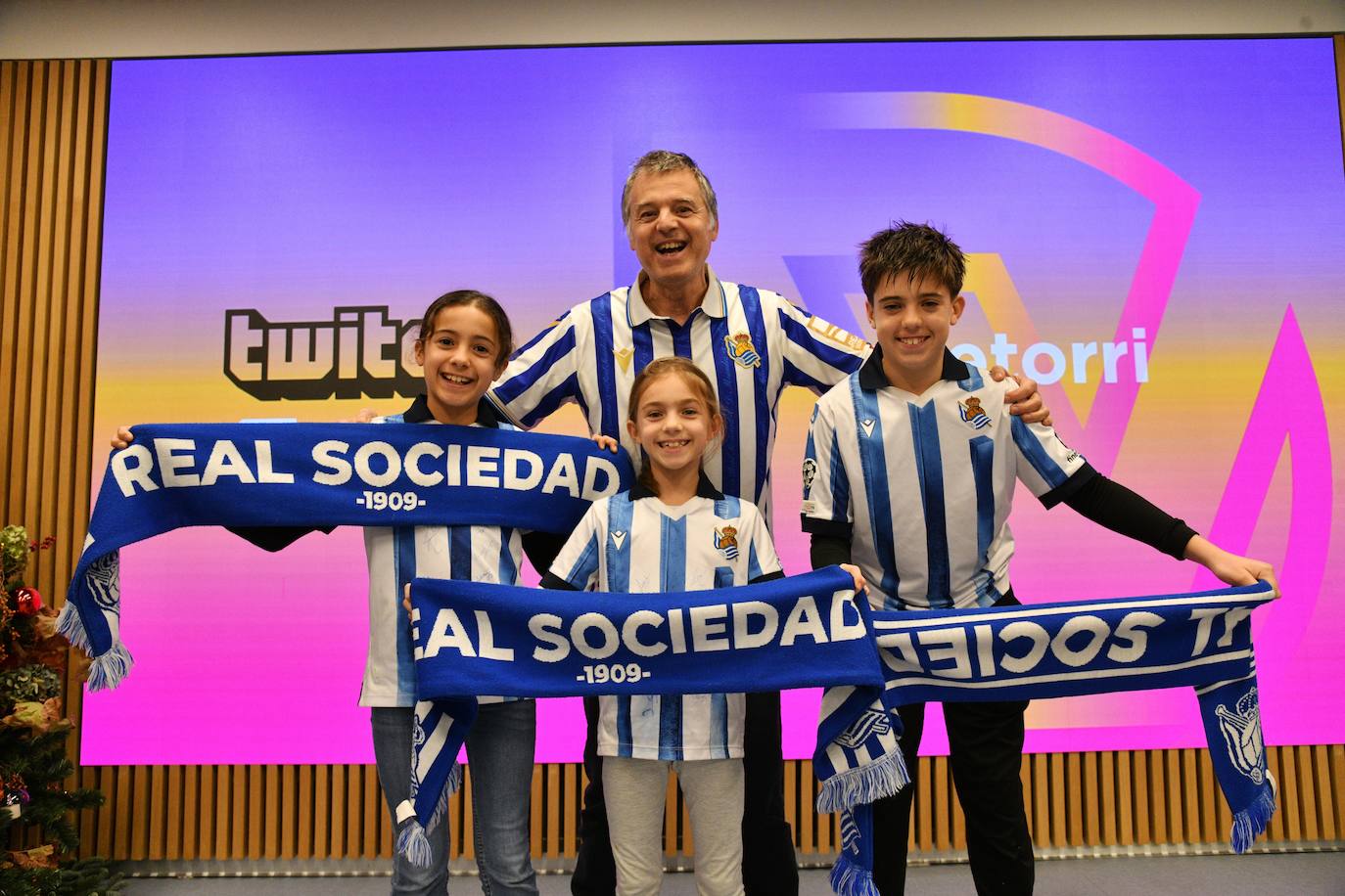 Carlos Cocero, Inhar Cocero, Uzuri Cocero y Elaia Cocero.