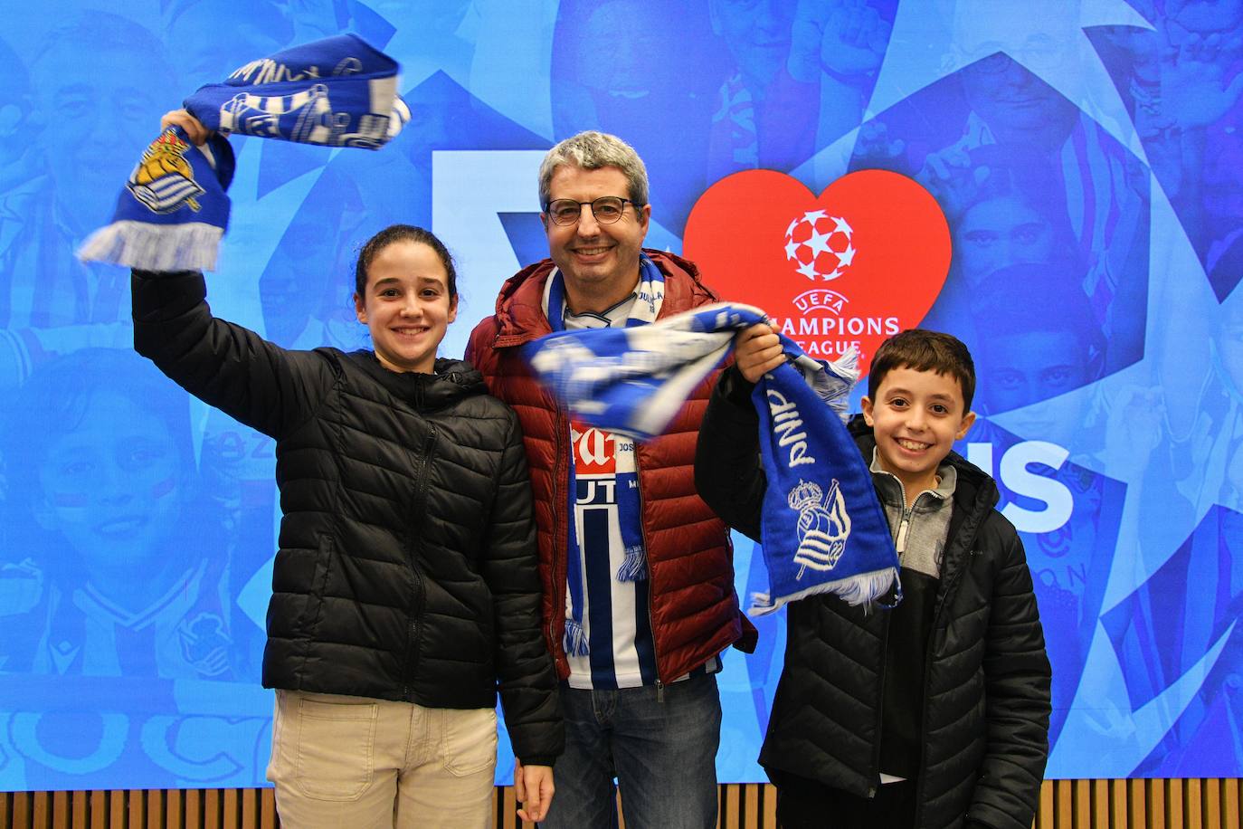 Igor Sáez, Eider Sáez y Mikel Sáez.