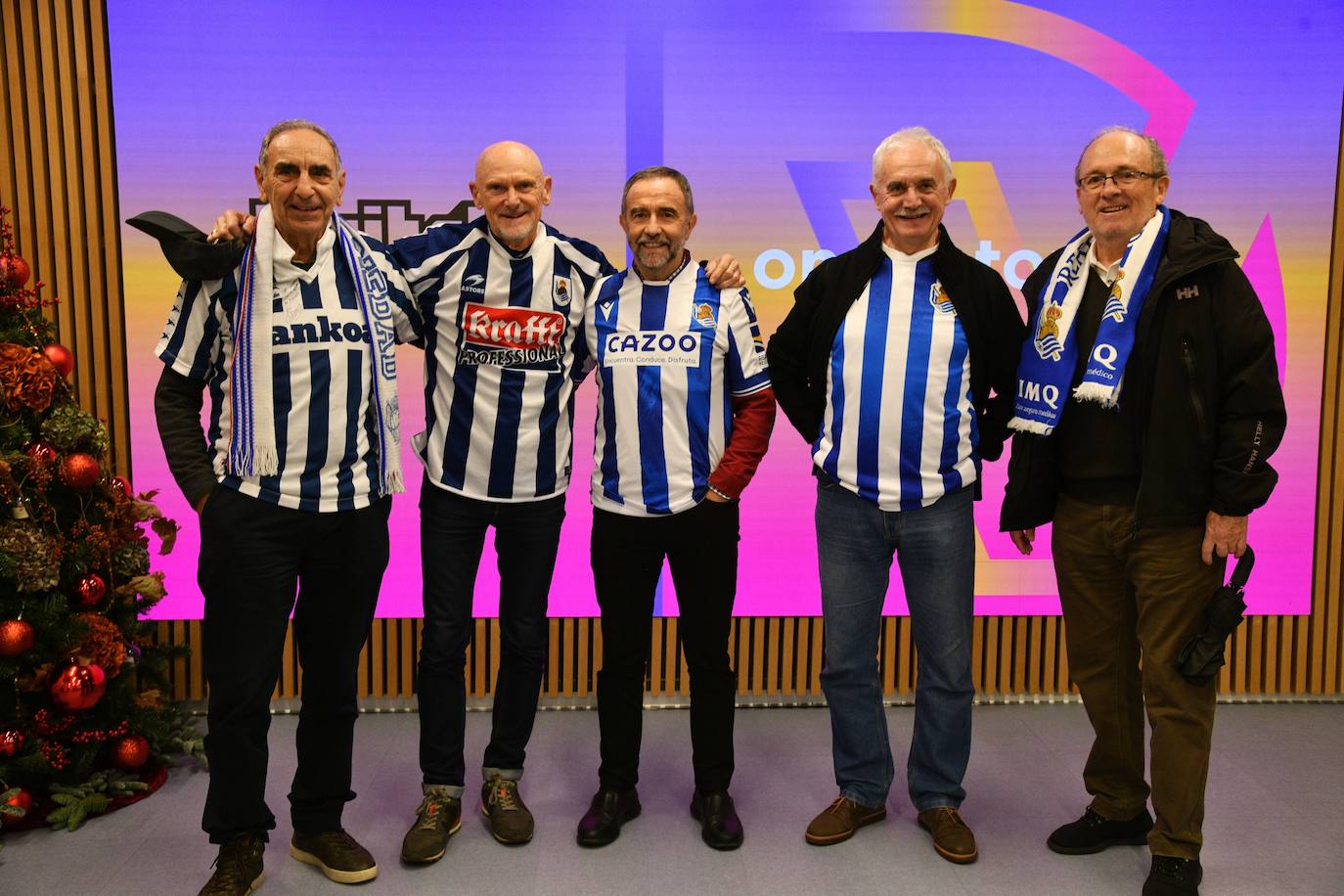 Fernando Gajate, Pedro María Plazaola, Joseba Erauskin, Jesús Etxebeste y José Ignacio Mendizabal.