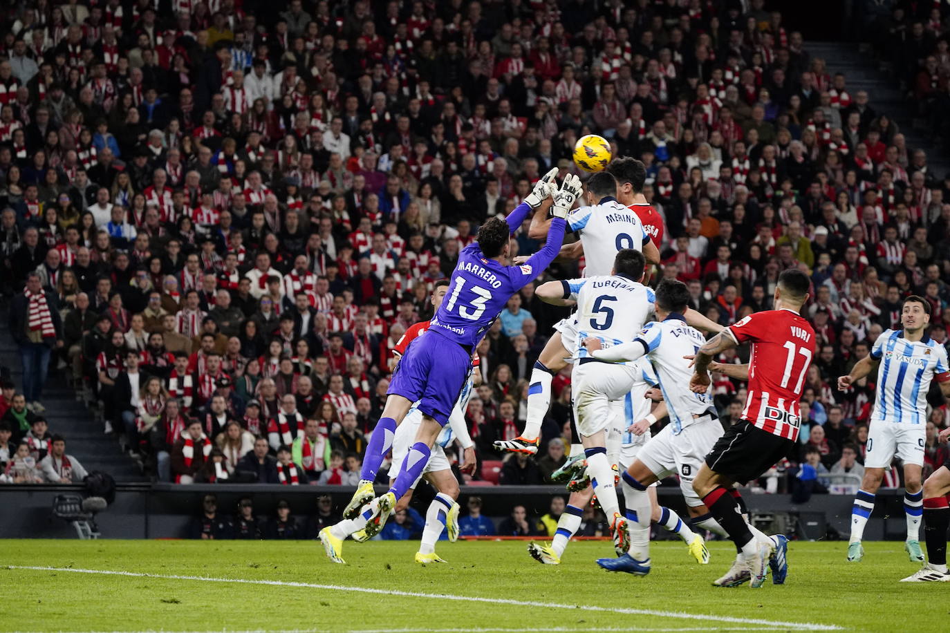 El derbi de San Mamés, en imágenes