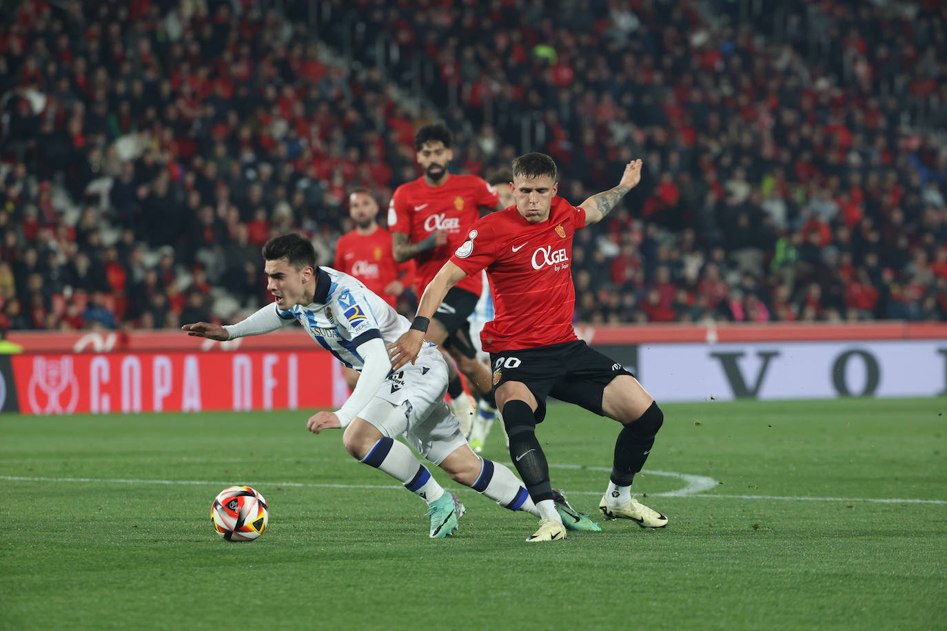 Las mejores imágenes de la ida de semifinales de Copa entre el Mallorca y la Real Sociedad
