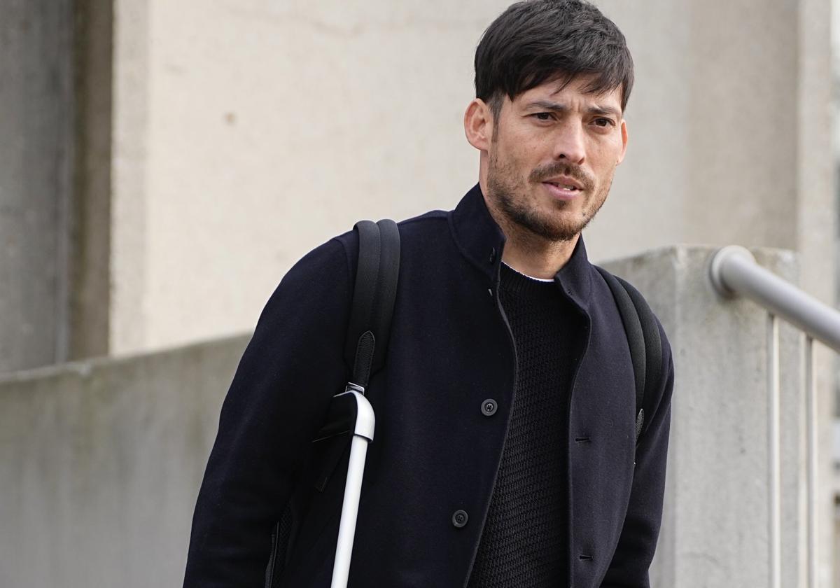 David Silva ha viajado con la Real Sociedad a París.