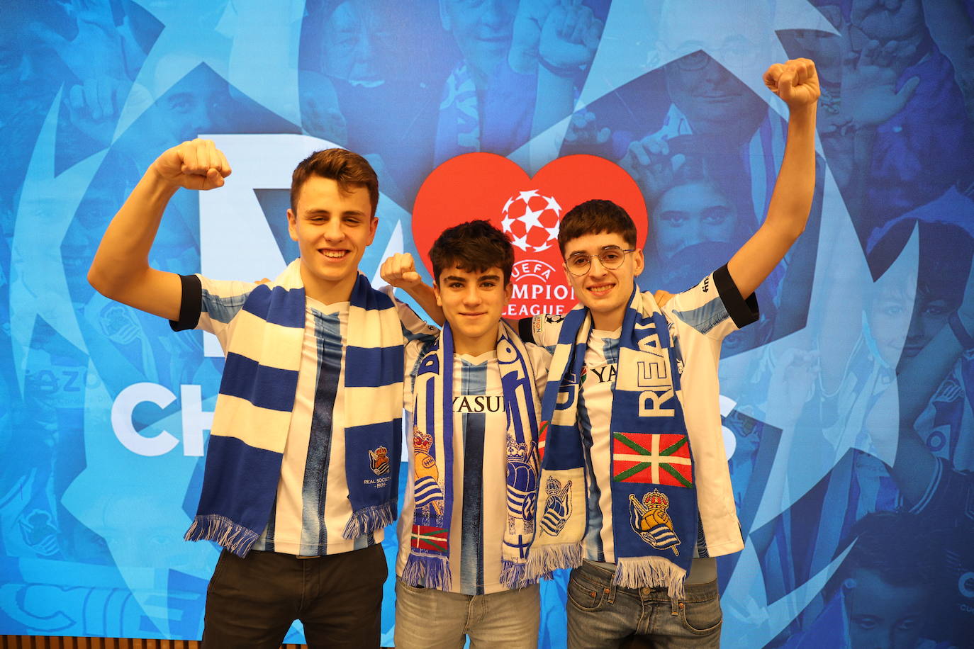 Jon Zapirain, Ibai Bedoya y Markel Barrios.