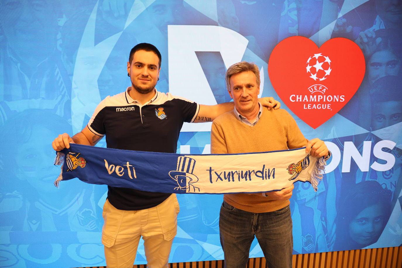 Ander Aduriz y Andoni Aduriz, hijo y padre.