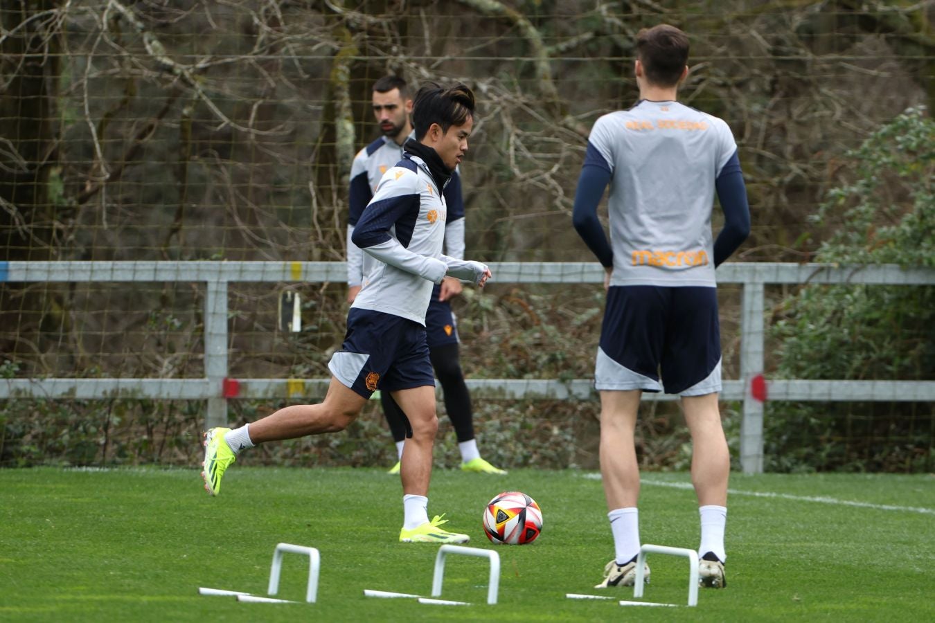 El último entrenamiento de la Real, en imágenes