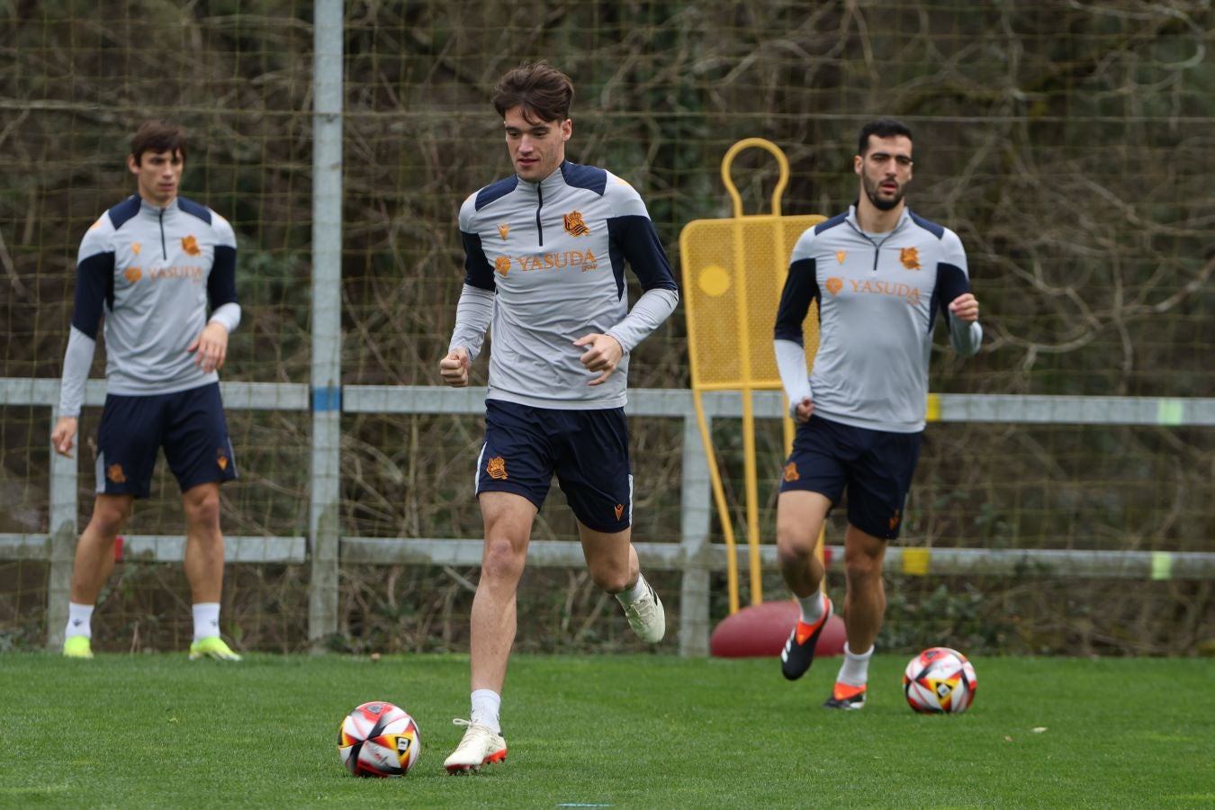 El último entrenamiento de la Real, en imágenes