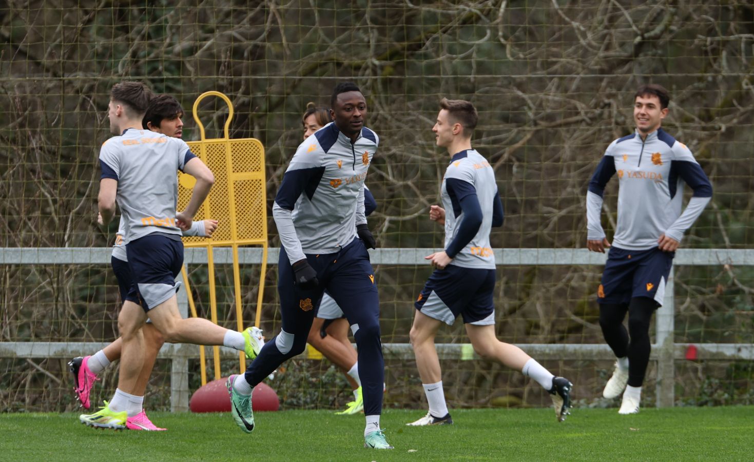 El último entrenamiento de la Real, en imágenes