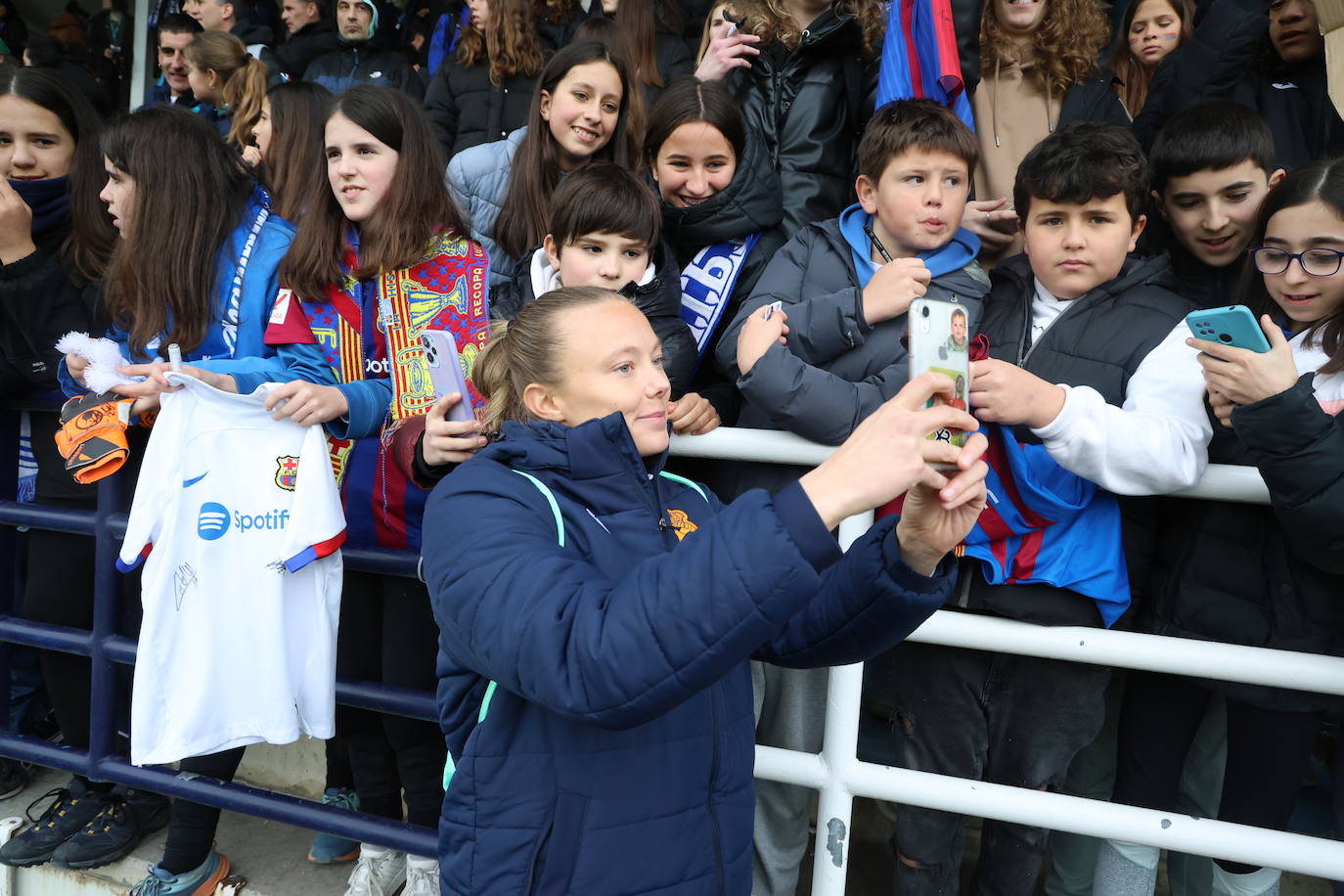 Las mejores imágenes del duelo entre la Real Sociedad y el Barcelona en Zubieta