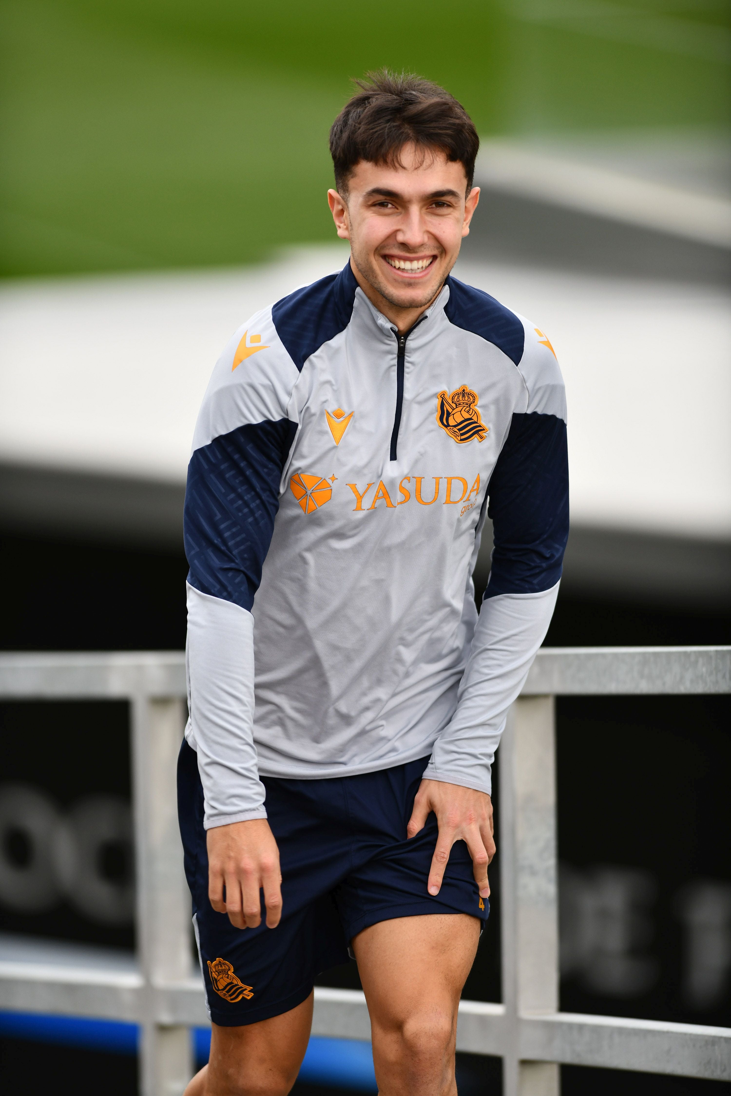 Martin Zubimendi, sonriente.