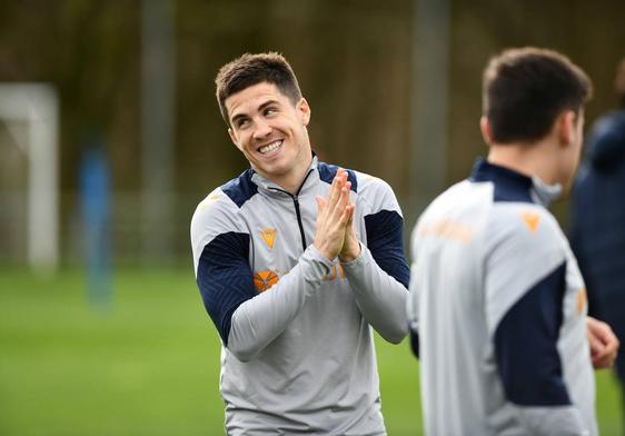 Igor Zubeldia durante un entrenamiento en Zubieta