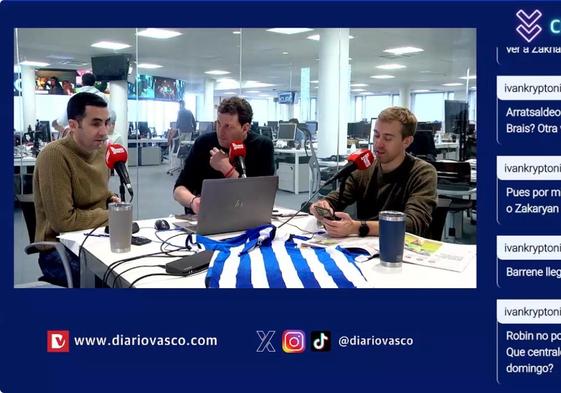 La lesión de Brais, la vuelta de Barrenetxea, el Alavés... La actualidad de la Real, en el Twitch de DV