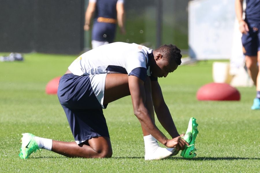 Alegría en el césped de Zubieta