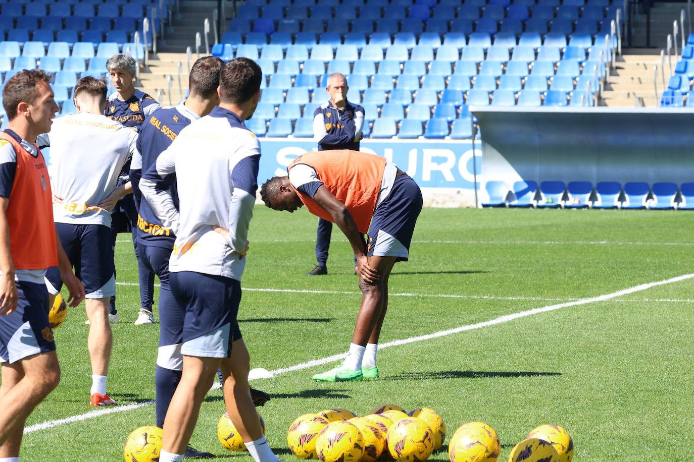 La Real se ejercita en Zubieta