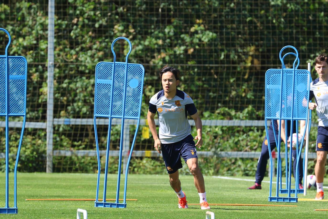 La Real entrena en Zubieta antes de medirse al Barcelona