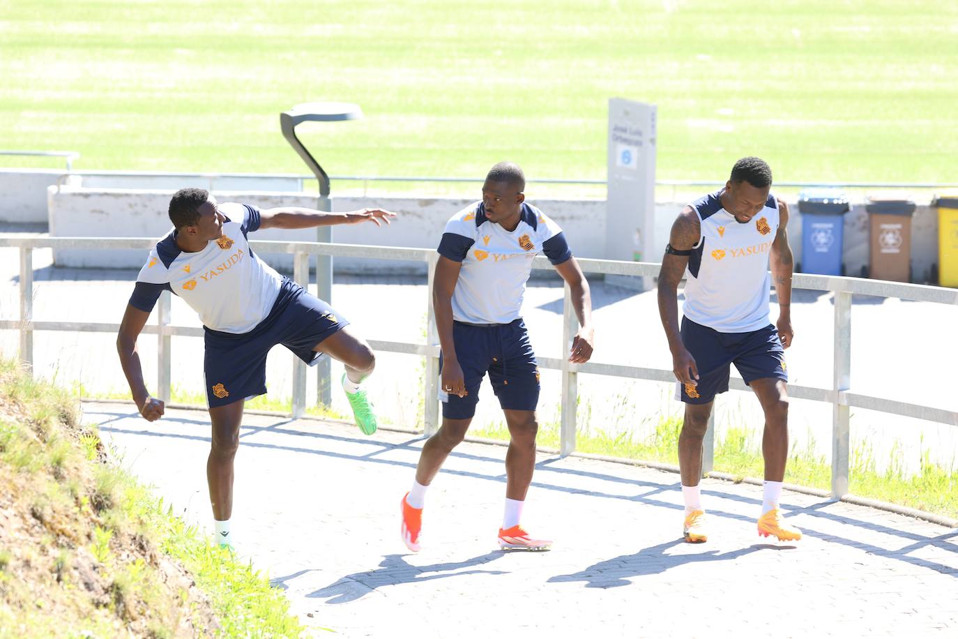 La Real entrena en Zubieta antes de medirse al Barcelona