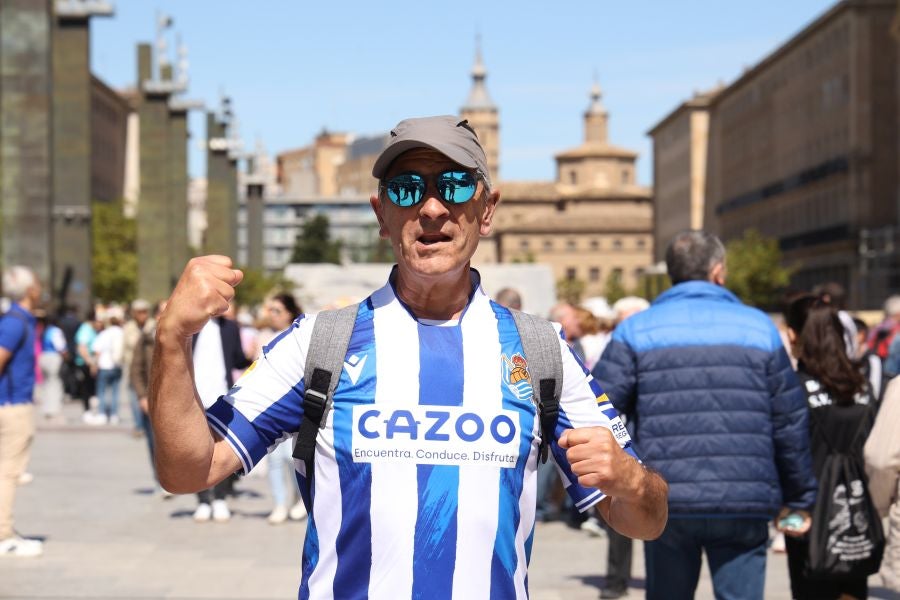 La afición txuri urdin se deja notar en Zaragoza