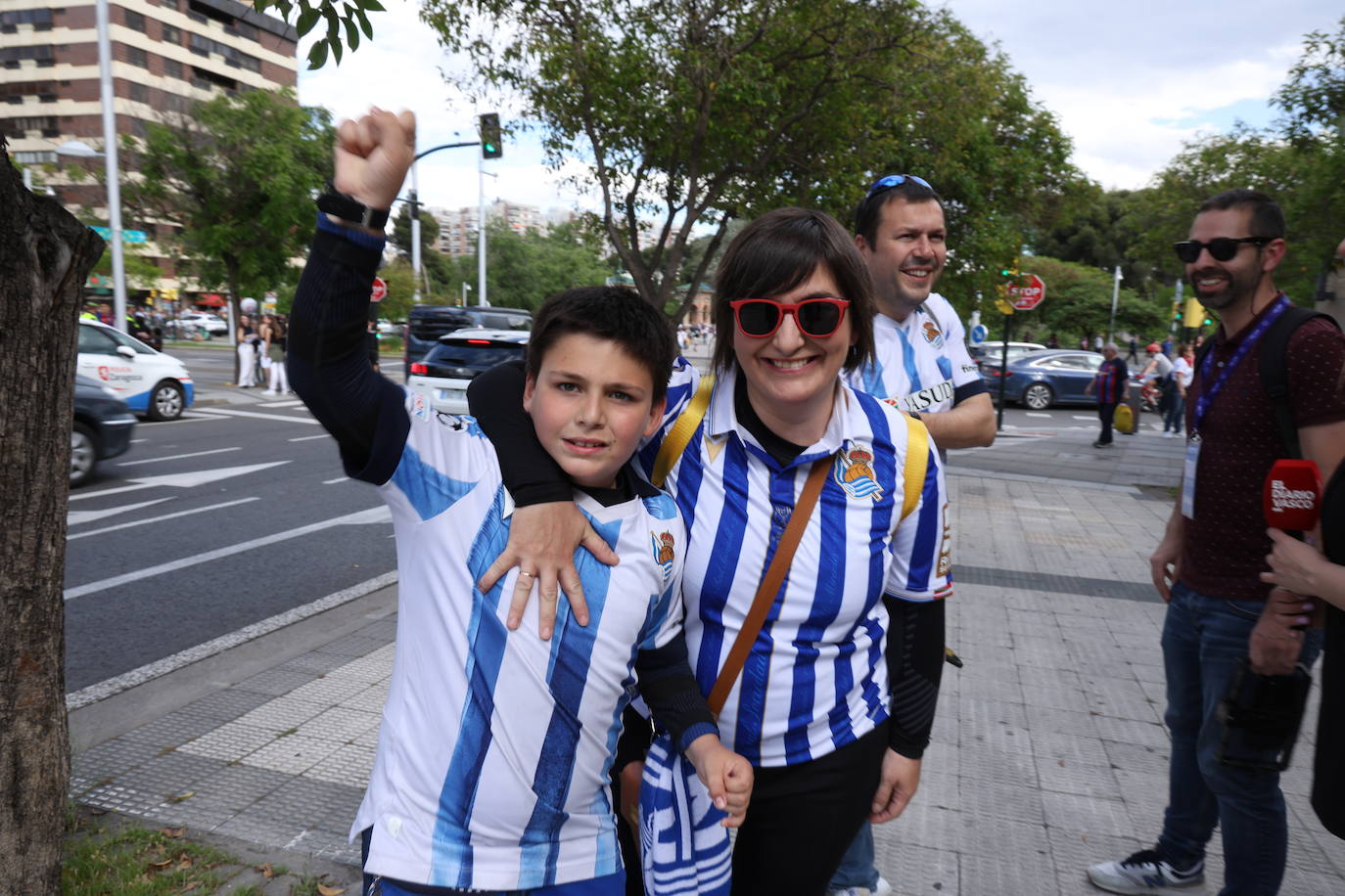 La afición txuri urdin se deja notar en Zaragoza