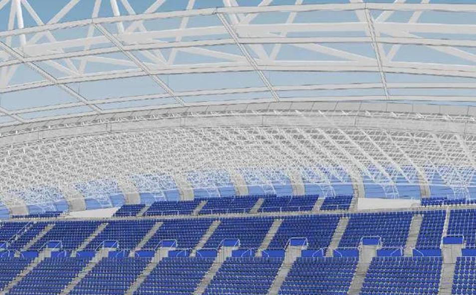 Imagen principal - Las obras para ampliar Anoeta, a punto