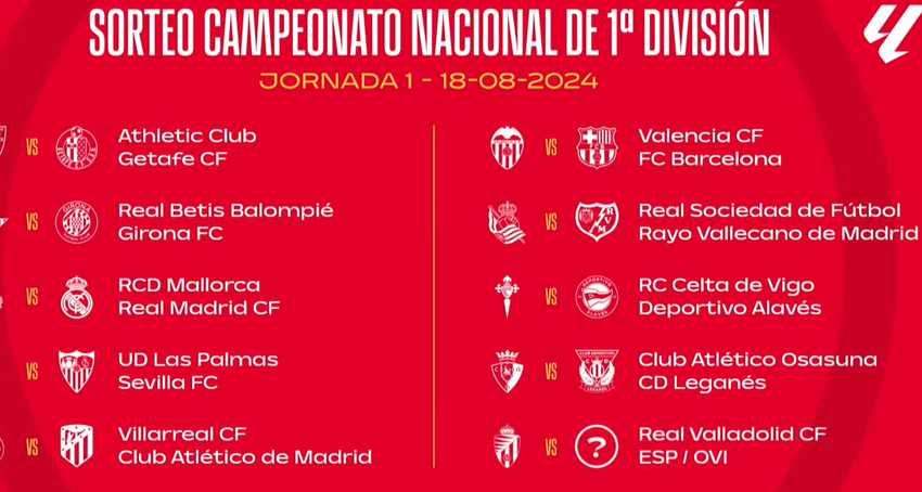 Primera jornada de liga 2024/2025.