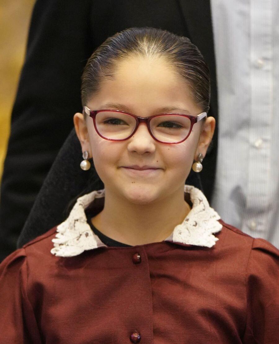 Carla González, alcaldesa de la Tamborrada Infantil