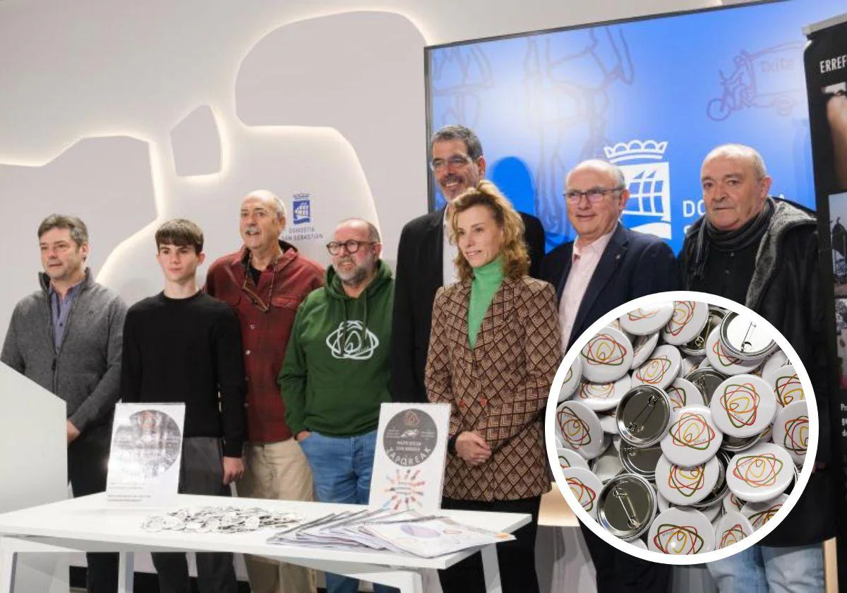 Presentación de la campaña solidaria 'Un tambor, un euro, una comida' de Zaporeak